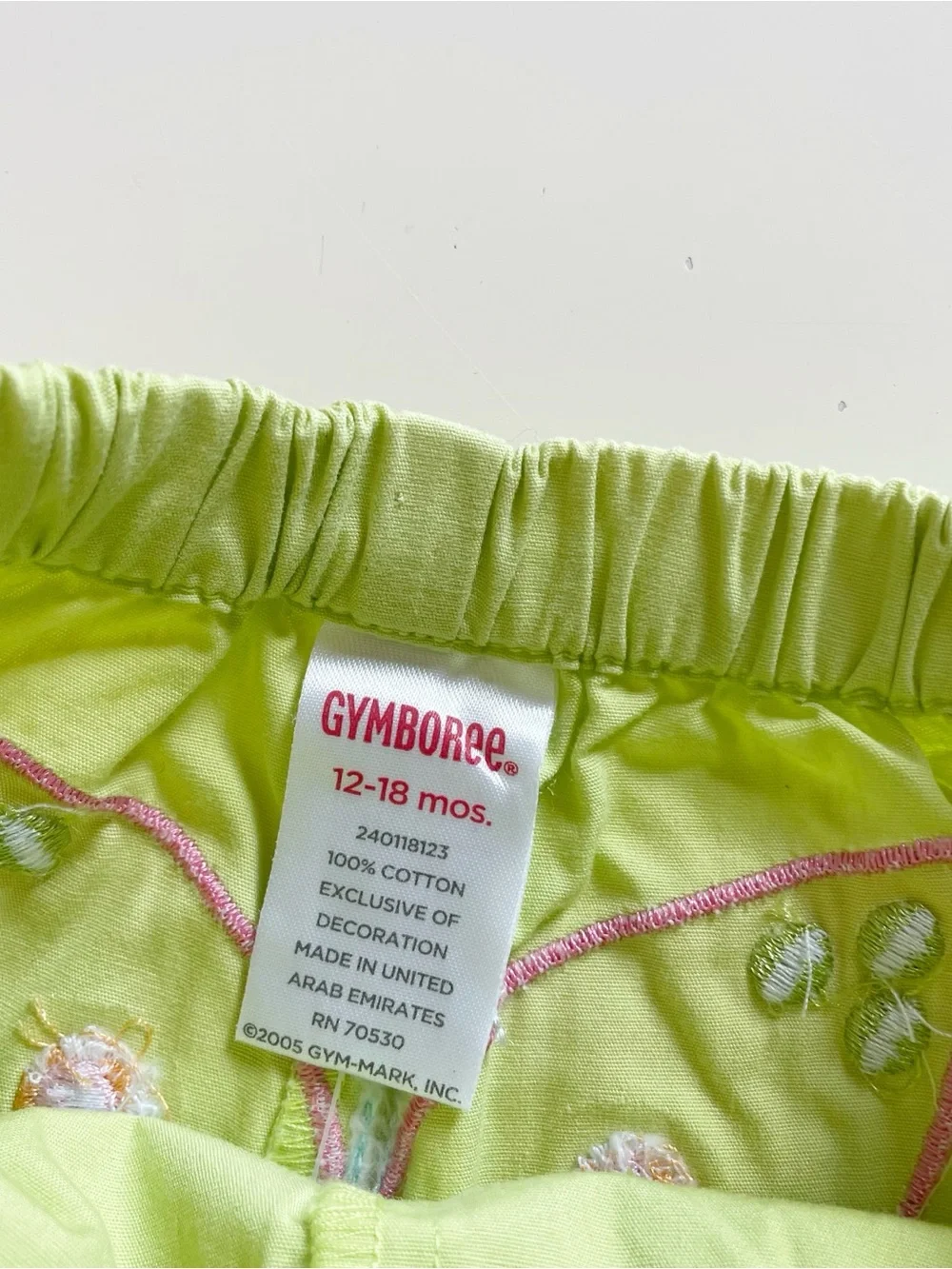 New • Vintage 2005 Butterfly Green Bloomers | 12-18m